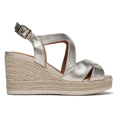 Espadrilky Geox D Ponza D35GVC000CFC2012 Zlatá