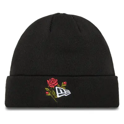 Čepice New Era Rose Icon Cuff Knit Beanie 60580728 Černá