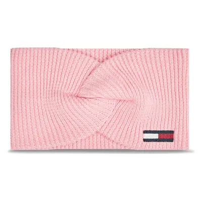 Textilní čelenka Tommy Hilfiger Elongated Flag AW0AW16776 Růžová