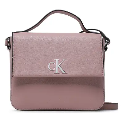 Kabelka Calvin Klein Jeans Minimal Monogram Boxy Flap Cb19 K60K610330 Růžová