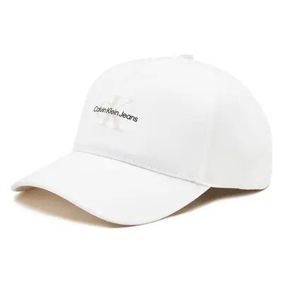 Kšiltovka Calvin Klein Jeans Mono Logo Print Cap K50K512140 Bílá