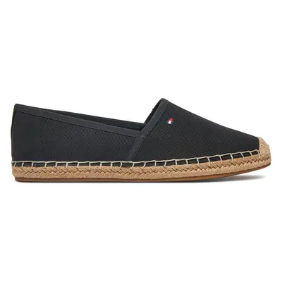 Espadrilky Tommy Hilfiger Flag Canvas Espadrille FW0FW08541 Černá