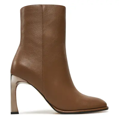 Polokozačky MICHAEL Michael Kors Kelsea Leather Boot 40F4KLHE5L Hnědá