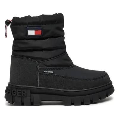 Sněhule Tommy Hilfiger Fur Boot T3X5-33715-1695 M Černá