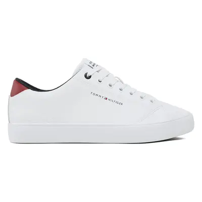 Sneakersy Tommy Hilfiger Hi Vulc Core Low Lth FM0FM04687 Bílá