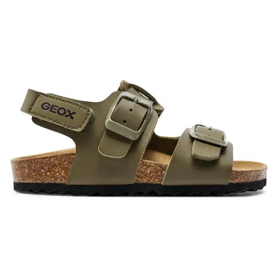 Sandály Geox J Ghita Boy J358LD 000BC C3009 M Khaki