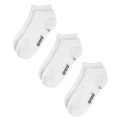 Sada 3 párů nízkých ponožek unisex Sprandi 0MB-003-AW23 (3-pack) Bílá