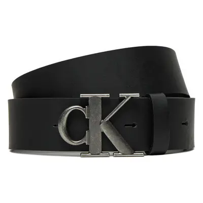 Pánský pásek Calvin Klein Jeans Round Mono Plaque Lthr Belt 40Mm K50K512067 Černá