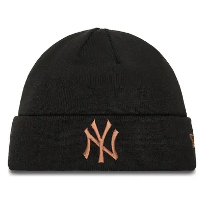 Čepice New Era New York Yankees League Essential Cuff Knit Beanie 60580722 Černá