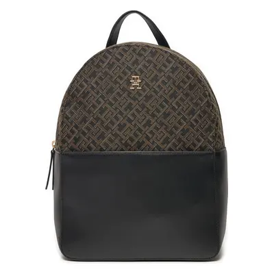 Batoh Tommy Hilfiger Th Jacquard Backpack AW0AW17074 Černá