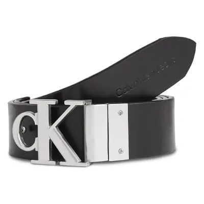 Dámský pásek Calvin Klein Jeans Round Mono Pl Rev Lthr Belt 30Mm K60K611489 Černá