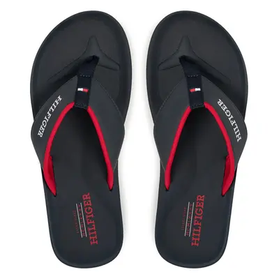 Žabky Tommy Hilfiger Padded Comfort Hilfiger B Sandal FM0FM05440 Tmavomodrá