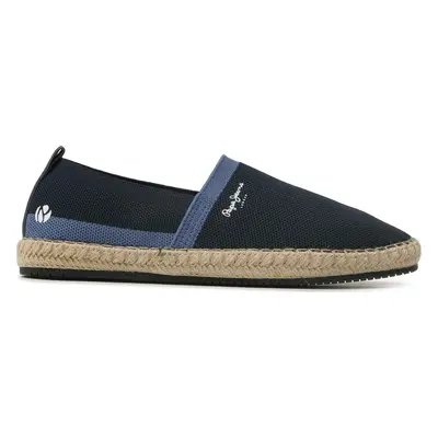 Espadrilky Pepe Jeans Tourist Camp Knit PMS10313 Tmavomodrá