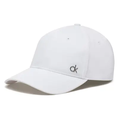 Kšiltovka Calvin Klein Ck Metal Cotton Cap K60K613102 Bílá