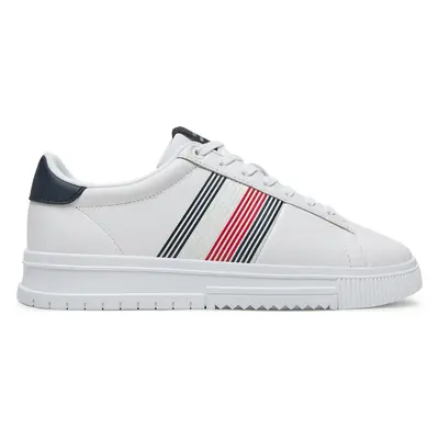 Sneakersy Tommy Hilfiger Supercup Lth Seasonal FM0FM05129 Bílá