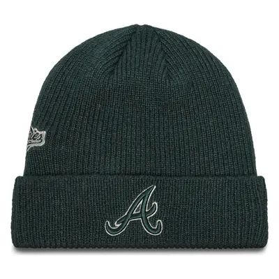 Čepice New Era Atlanta Braves World Series Patch Cuff Knit Beanie 60580730 Zelená