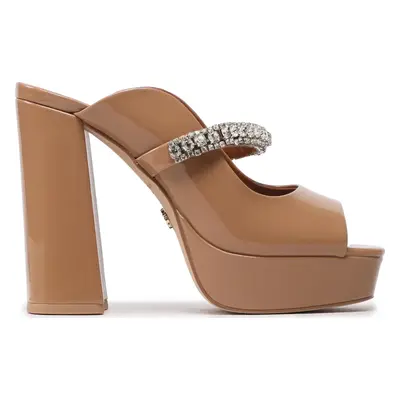 Nazouváky Kurt Geiger Duke Platform Peep Toe 9559248309 Hnědá