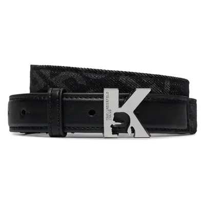 Dámský pásek Karl Lagerfeld Jeans K Logo Aop Denim Belt 236J3104 Černá