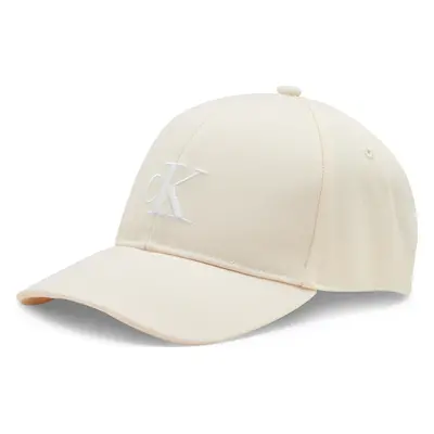 Kšiltovka Calvin Klein Jeans Monogram Embro Cap K60K612324 Écru