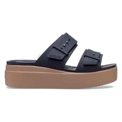 Nazouváky Crocs Brooklyn Low Wedge Sandal W 207431 Tmavomodrá