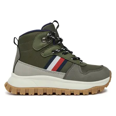 Kotníková obuv Tommy Hilfiger T3B9-33680-1696A M Zelená