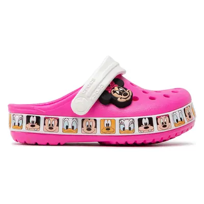 Nazouváky Crocs Crocs FL Minnie Mouse Band Kids Clog T Růžová