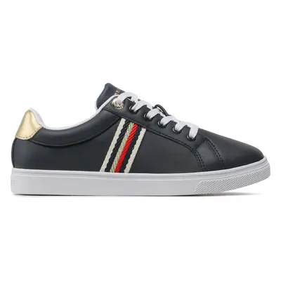 Sneakersy Tommy Hilfiger Corporate Webbing Sneaker FW0FW07117 Tmavomodrá