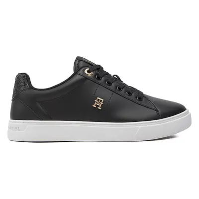 Sneakersy Tommy Hilfiger Elevated Essent Sneaker Monogram FW0FW07999 Černá