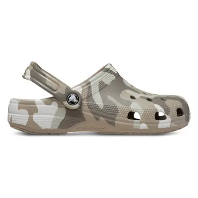 Nazouváky Crocs Classic Printed Camo Clog 206454 Béžová