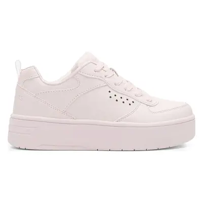 Polobotky Skechers COURT HIGH 310197L LTPK Růžová