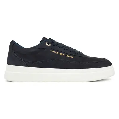 Sneakersy Tommy Hilfiger Modern Court Sneaker Nubuck FW0FW08462 Tmavomodrá