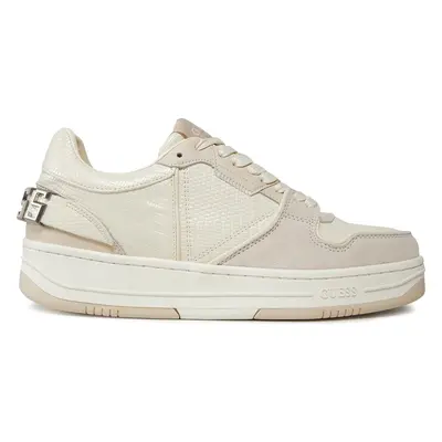 Sneakersy Guess Ancona Low FMPANC PEL12 Bílá