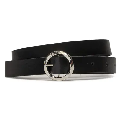 Dámský pásek Calvin Klein Jeans Faceted Round Buckle Belt 2.0 K60K612211 Černá