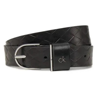 Dámský pásek Calvin Klein Ck Metal Round Buckle 2.5_Braid K60K613152 Černá