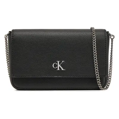 Kabelka Calvin Klein Jeans Minimal Monogram Ew Flap Ph/Cb19 LV04K1027G Černá