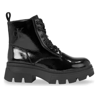 Turistická obuv Calvin Klein Jeans Chunky Combat Laceup Boot Wn YW0YW01265 Černá