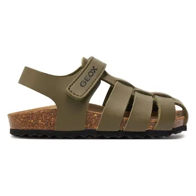 Sandály Geox J Ghita Boy J458LA 000BC C3009 M Khaki