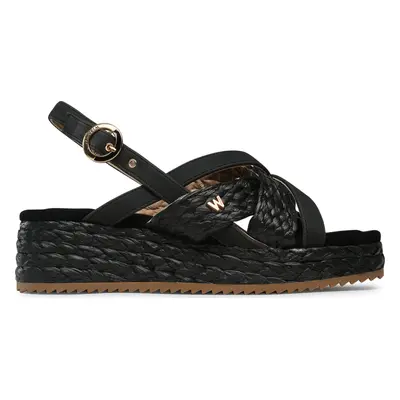 Espadrilky Wrangler Kim Raffia WL31555A Černá