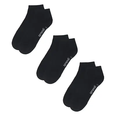 Sada 3 párů nízkých ponožek unisex Sprandi 0MB-002-AW23 (3-pack) Černá