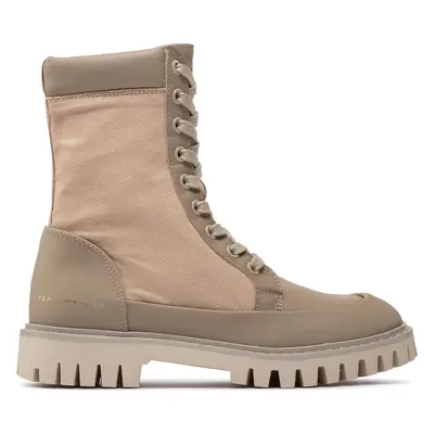 Turistická obuv Tommy Hilfiger Th Casual Lace Up Boot FW0FW06549 Béžová