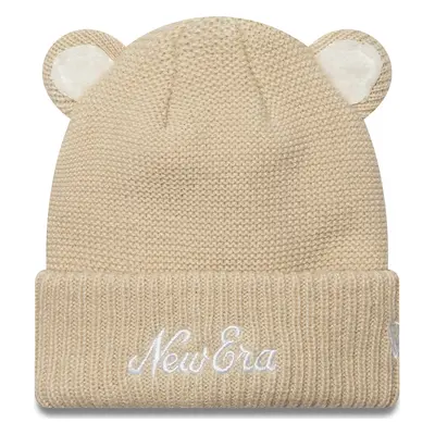 Čepice New Era Teddy Bear Ears Cuff Knit Beanie 60580793 Béžová