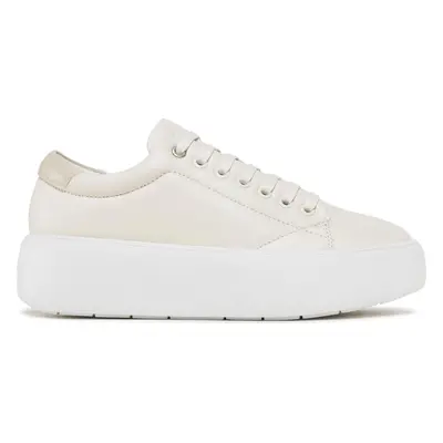 Sneakersy Calvin Klein Bubble Cupsole Lace Up HW0HW01356 Béžová