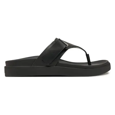 Sandály Calvin Klein Flat Adj Tp Eyelet HW0HW02349 Černá