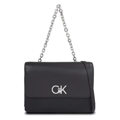 Kabelka Calvin Klein Re-Lock Double Gusett Bag_Jcq K60K611877 Černá