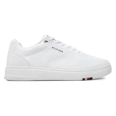 Sneakersy Tommy Hilfiger Modern Cup Knit Rwb FM0FM04942 Bílá