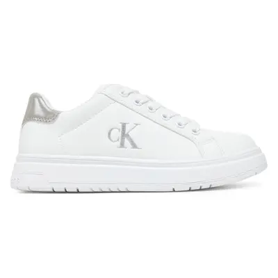 Sneakersy Calvin Klein Jeans Low Cut Lace-Up Sneaker V3A9-82013-1355 M Bílá