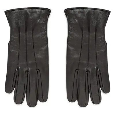 Pánské rukavice Jack&Jones Jacmontana Leather Gloves Noos 12125090 Černá