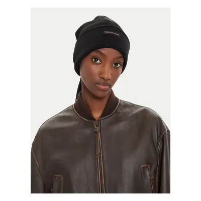 Čepice Calvin Klein Inst Patch Beanie K60K612322 Černá