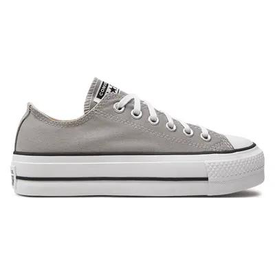 Plátěnky Converse Chuck Taylor All Star Lift Platform Ox A07573C Šedá