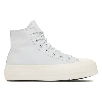 Plátěnky Converse Chuck Taylor All Star Lift Platform Leather A05248C Světle modrá